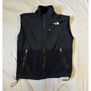 VTG North Face Denali Polartec Women's Size M Black Sherpa Lined Fleece Vest